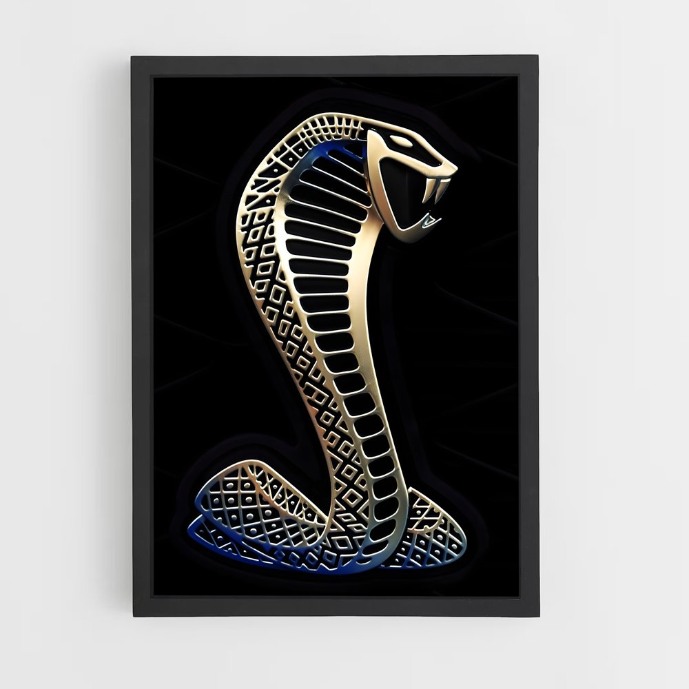 Poster Cobra Doré – affiche AC Cobra (vue 2)
